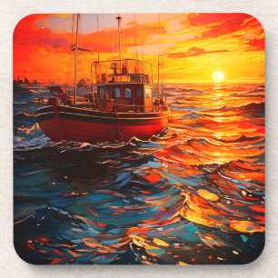Dessous-de-verre Bateau Artsy