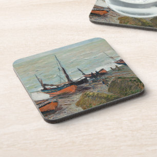 Dessous-de-verre Bateaux de pêche Claude Monet vintages
