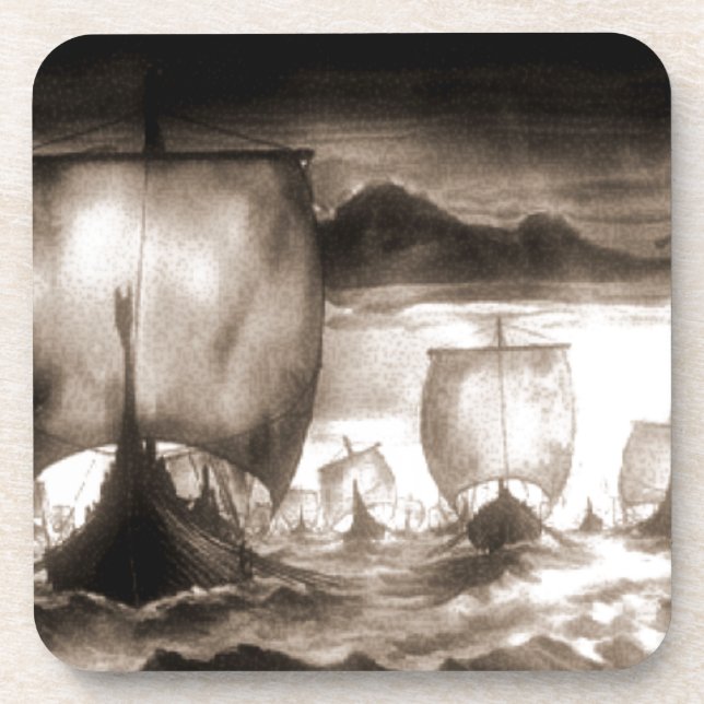 DESSOUS-DE-VERRE BATEAUX DE VIKING (Devant)