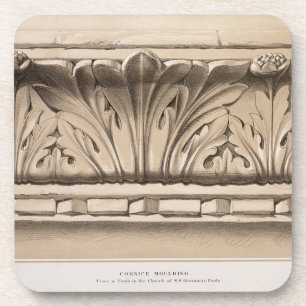 Dessous-de-verre Bâti de corniche, d'une tombe dans l'église de S