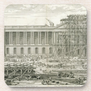 Dessous-de-verre Bâtiment de l'entrée principale du Louvre, Paris