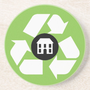 Dessous de verre - Bâtiments de recyclage