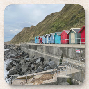 Dessous-de-verre Beach Huts at Sheringham Norfolk  