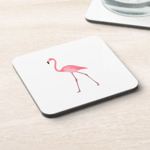 Dessous-de-verre Beau Flamant rose rose
