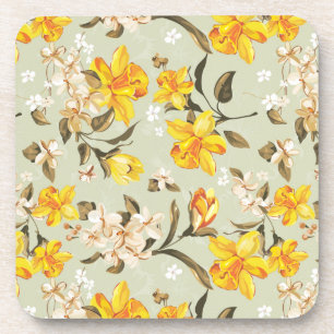 Dessous-de-verre Beau motif floral lumineux élégant