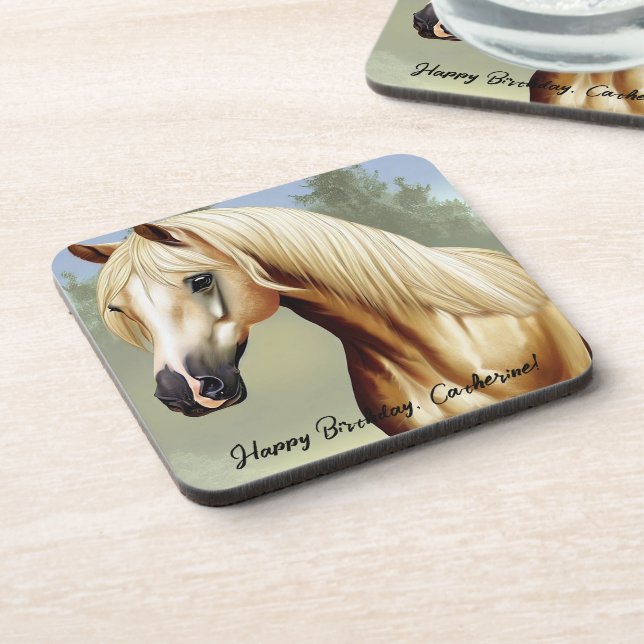 Dessous-de-verre Beau Palomino Horse (Côté gauche)