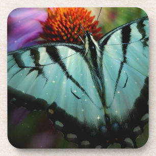 Dessous-de-verre Beau papillon Turquoise Swallowtail