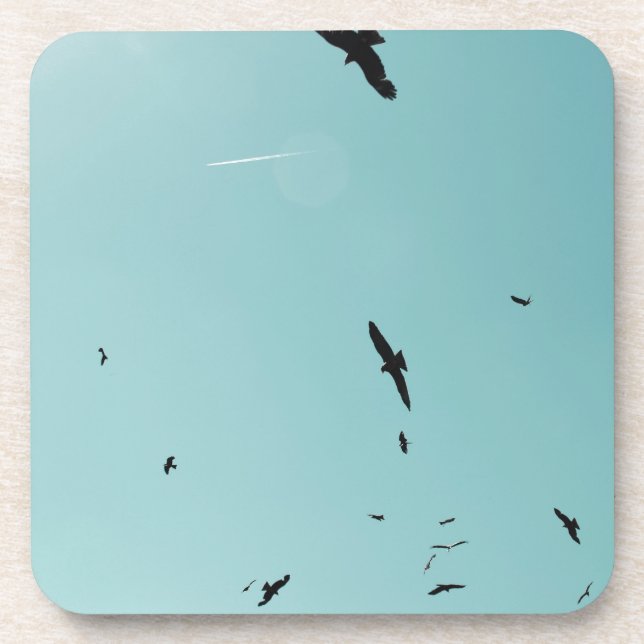 Dessous-de-verre Beaucoup d'oiseaux et un controle (Devant)