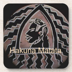 Dessous-de-verre Beauté africaine : Bongo Massai Portrait Art Triba