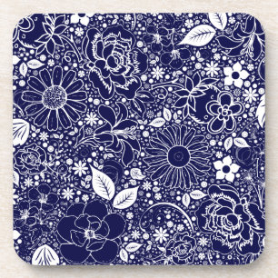 Dessous-de-verre Beautés botaniques Bleu