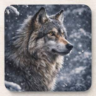 Dessous-de-verre Beaux Tapis de Loup Hivernaux
