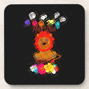 Dessous-de-verre Bébé adorable Lion Art Design Motif