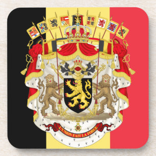 Dessous-de-verre Belgium Flag & COA