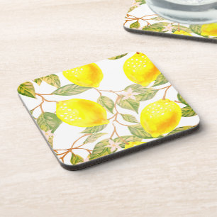 Dessous-de-verre Belle aquarelle design citron