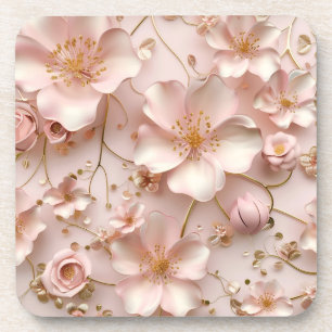 Dessous-de-verre Belle Fleurs Pastel Rose Doux