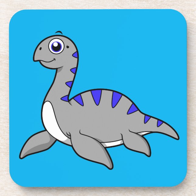 Dessous-de-verre Belle Illustration D'Un Monstre Loch Ness. (Devant)