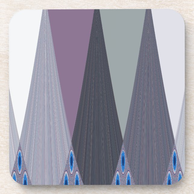 Dessous-de-verre Belle impression Extraordinaire Chevron Design Art (Devant)