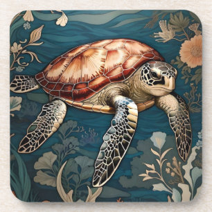 Dessous-de-verre Belle tortue sous-marine