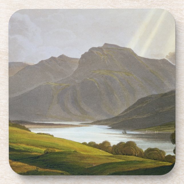 Dessous-de-verre Ben Niévès, plat XII du 'paysage du Grampian (Devant)