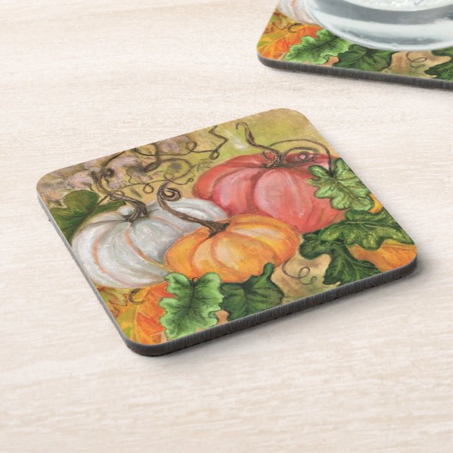 Dessous-de-verre Beverage citrouille Halloween Coaster (Côté gauche)