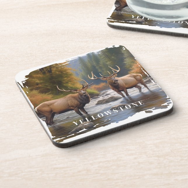 Dessous-de-verre Beverage de wapiti de Yellowstone (Côté gauche)