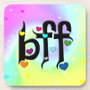 Dessous-de-verre bff ~ coeurs