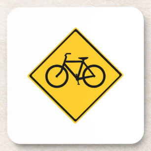 Dessous-de-verre Bicyclette pour panneau routier
