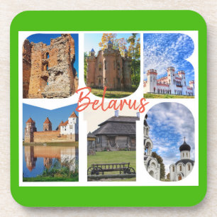 Dessous-de-verre Biélorussie Sights Collage Architecture Dessous de