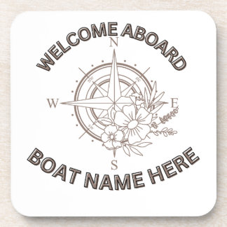 Dessous-de-verre Bienvenue à bord des coussins