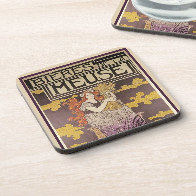 Dessous-de-verre Bière de la Meuse par Marc Auguste Bastard (Côté gauche)