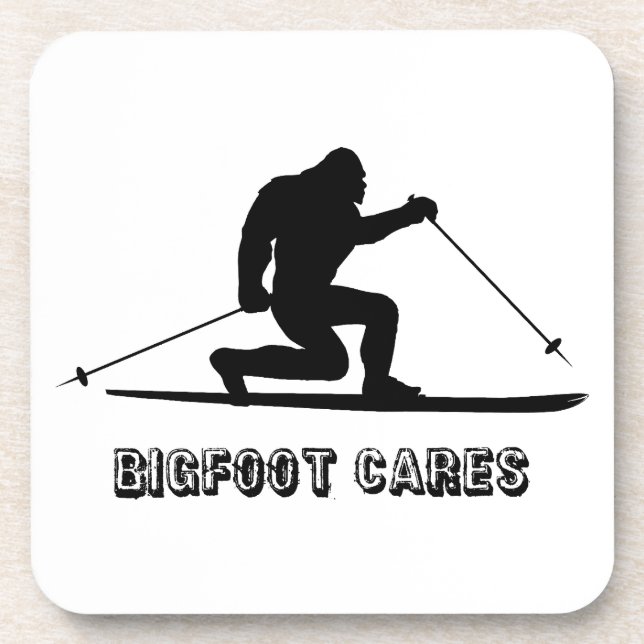 Dessous-de-verre Bigfoot Cares Telemark Ski (Devant)