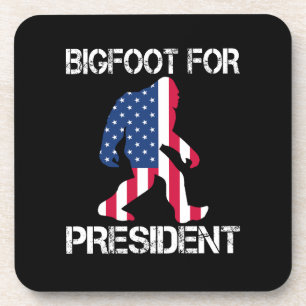 Dessous-de-verre Bigfoot pour le président Funny Bigfoot