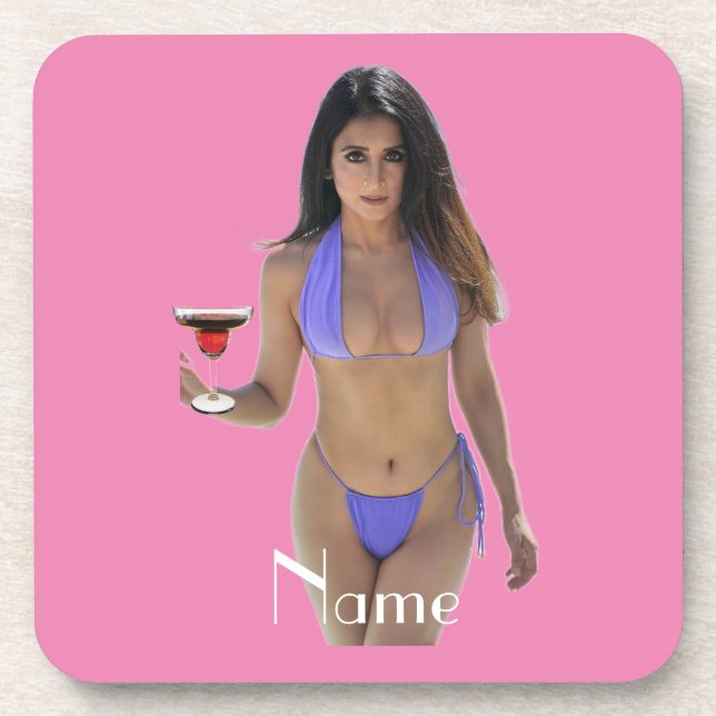 Dessous-de-verre Bikini brun beauté Thunder_Cove (Devant)
