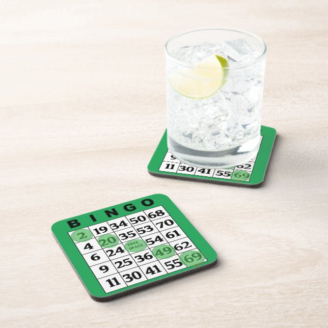 Dessous-de-verre BINGO Set Coller toutes les couleurs (Côté Droit)