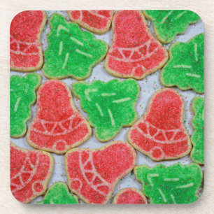 Dessous-de-verre Biscuits rouges et verts de Noël
