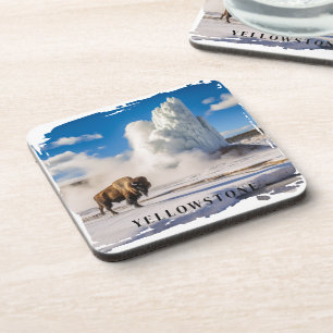 Dessous-de-verre Bison de Yellowstone Beverage Coaster