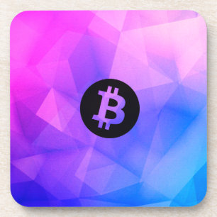 Dessous-de-verre Bitcoin Cristal