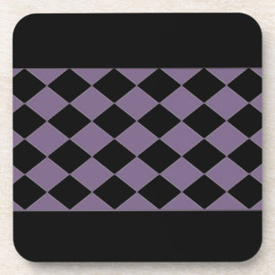 Dessous-de-verre Black and Purple Diamonds