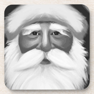 Dessous-de-verre Black and White Santa Claus