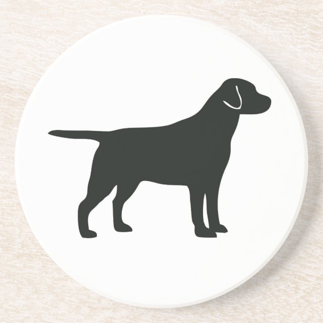 Dessous de verre Black Lab Dog (Devant)