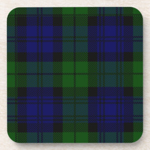 Dessous-de-verre Black Watch Tartan bleu vert Plaid