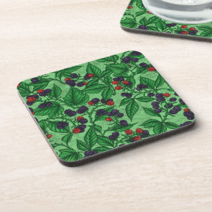 Dessous-de-verre Blackberry en vert