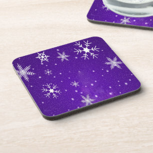 Dessous-de-verre Blanche-Neige, Blue Purple Background