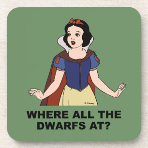 Dessous-de-verre Blanche-Neige Où sont tous les nains ?