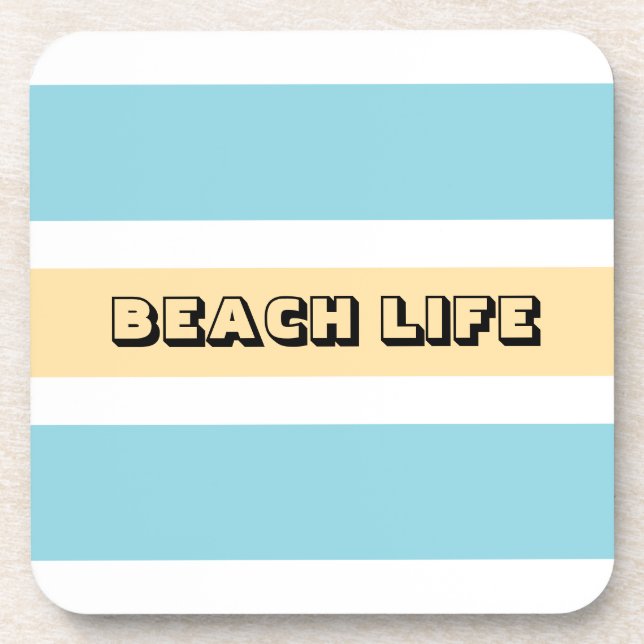 Dessous-de-verre Bleu Et Jaune (Devant)