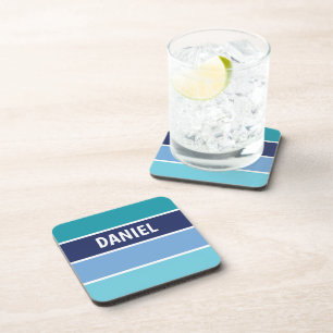 Dessous-de-verre Bleu horizontal trié