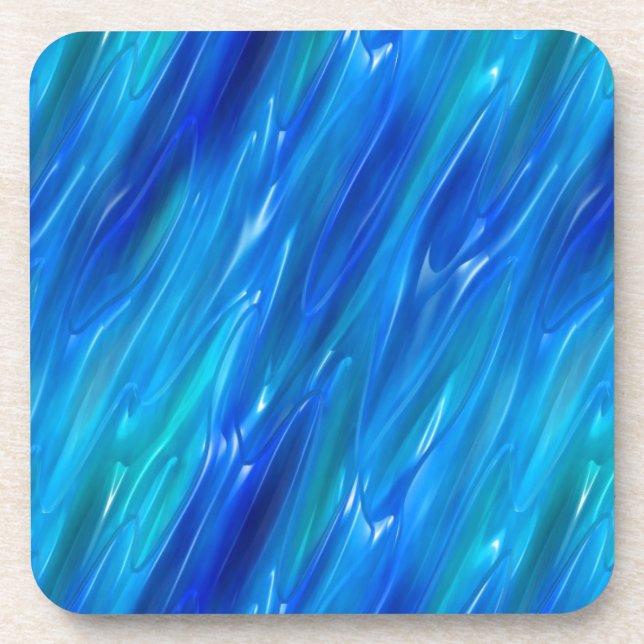 Dessous-de-verre Bleu liquide (Devant)