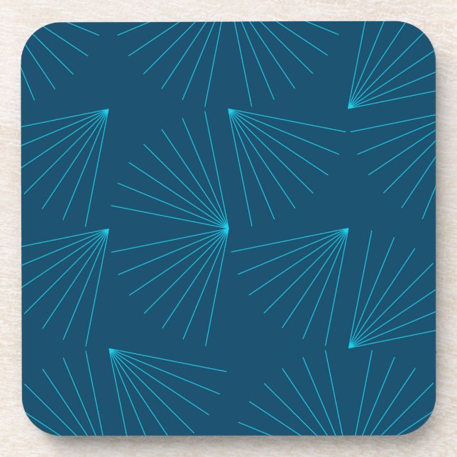 Dessous-de-verre Bleu, moderne, simple concept de célébration de la (Devant)