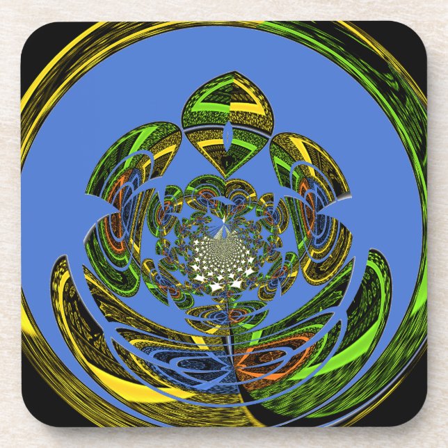 Dessous-de-verre Bleu traditionnel (Devant)