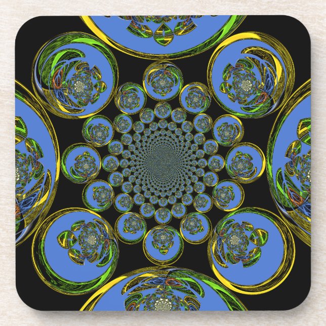 Dessous-de-verre Bleu vintage (Devant)